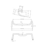 Manillar Surly Truck Stop Bar 45cm 31.8mm