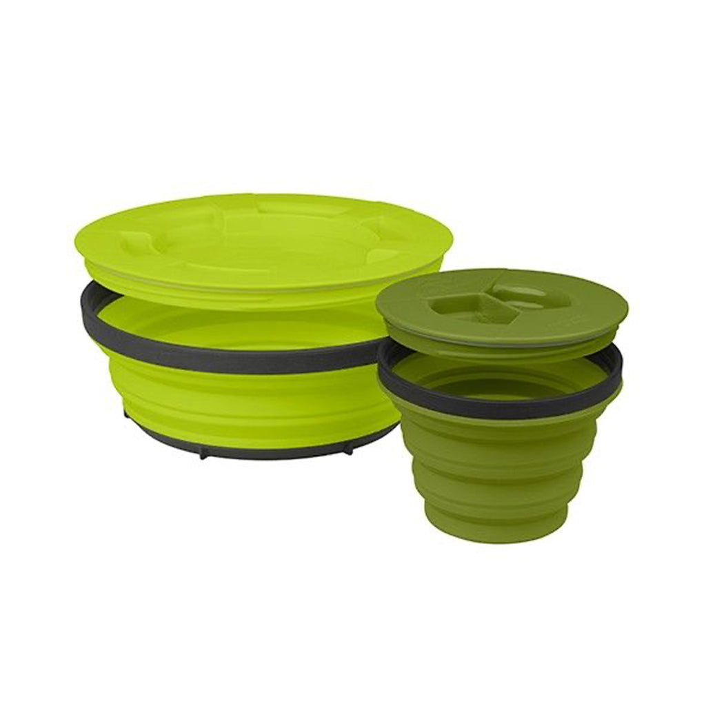 Vajilla plegable con tapa X-Seal & Go Small Set